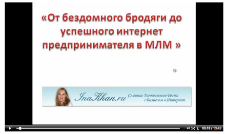 Инна Кхан Секрет успеха млм